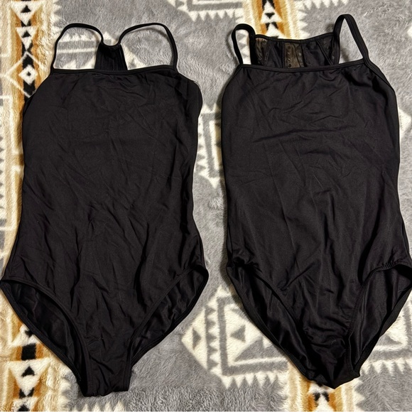 Bloch Black Dancewear - set of two size medium ballet leotards - Picture 1 of 3